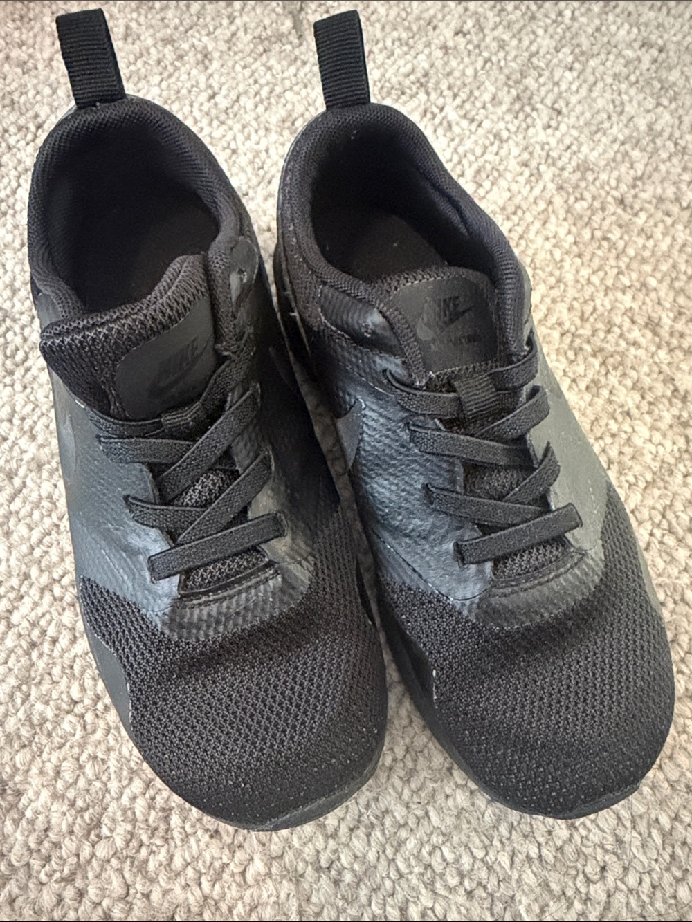 Nike Kids Black Mesh Athletic Sneakers